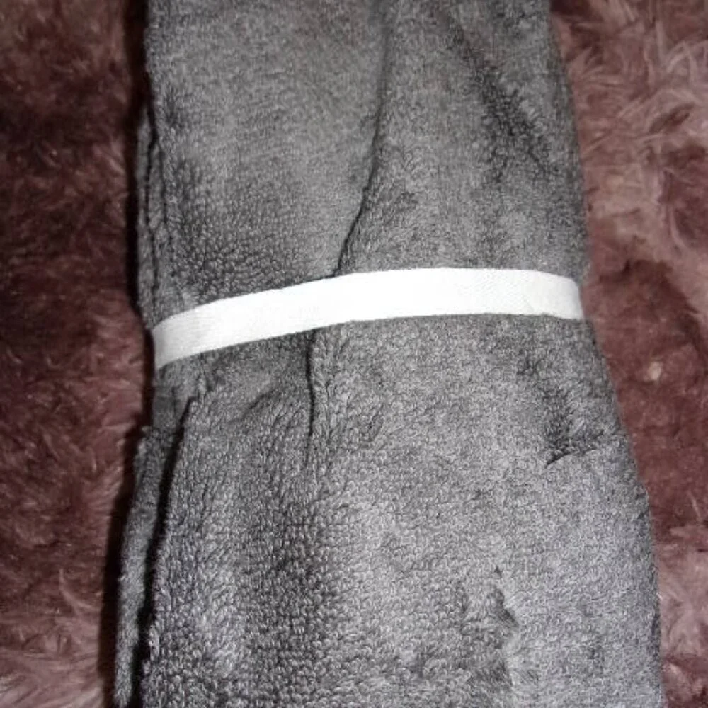 Threshold Spa Plush 2pk Hand Towels Dark Gray New